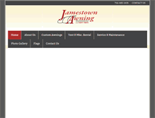 Tablet Screenshot of jamestownawning.com